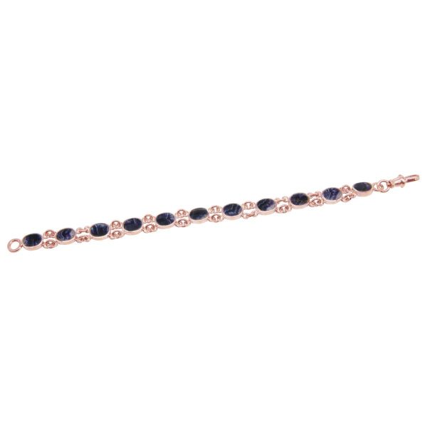 Rose Gold Blue John Bracelet