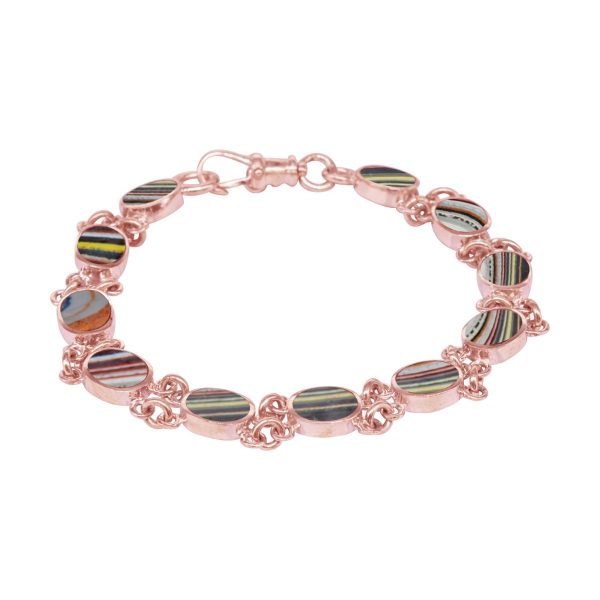 Rose Gold Fordite Bracelet