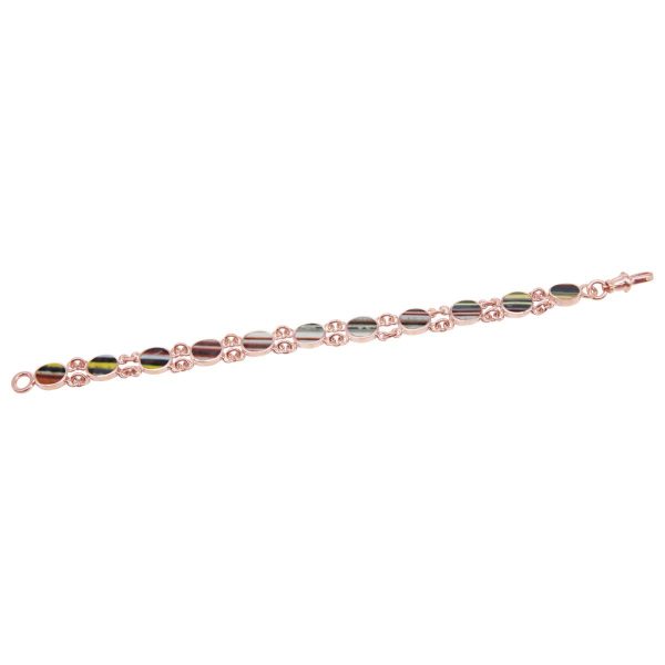 Rose Gold Fordite Bracelet