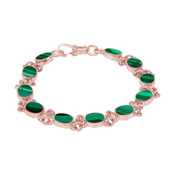 Rose Gold Malachite Bracelet