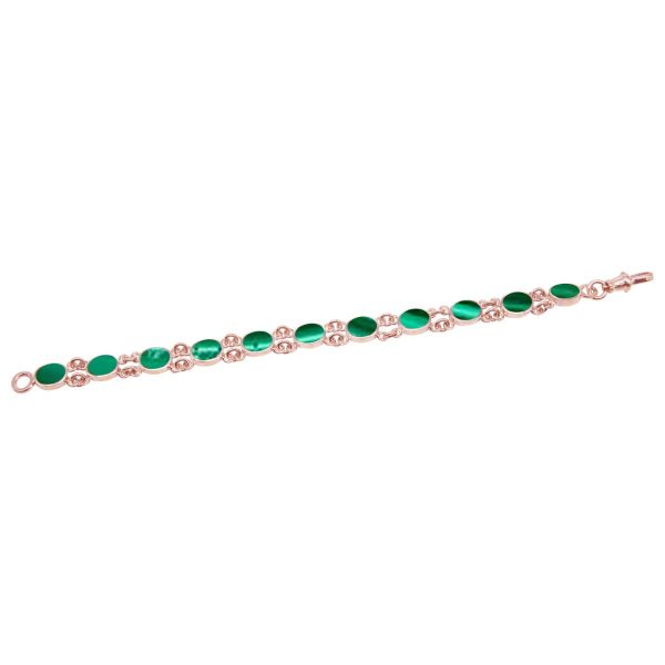 Rose Gold Malachite Bracelet