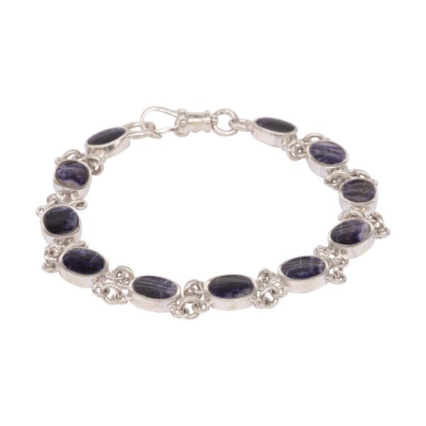 Silver Blue John Bracelet