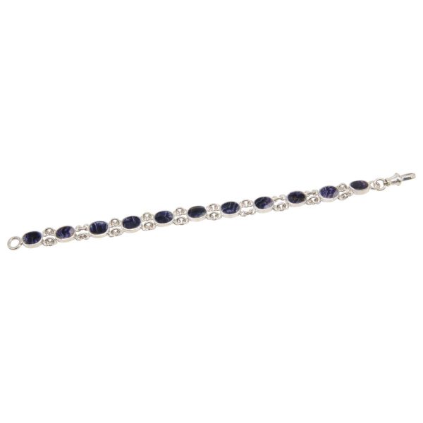 Silver Blue John Bracelet