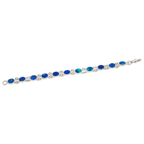 Silver Opalite Cobalt Blue Bracelet