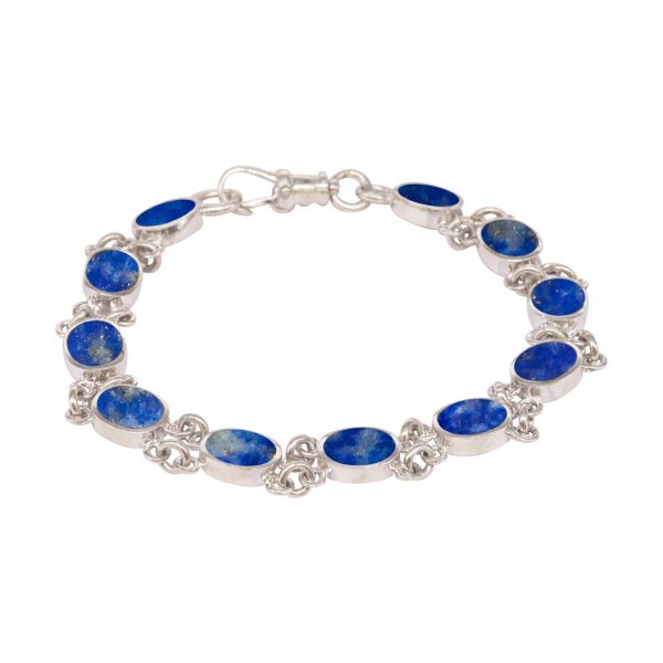 Silver Lapis Bracelet