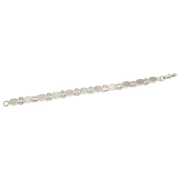 White Gold Mother of Pearl Bracelet