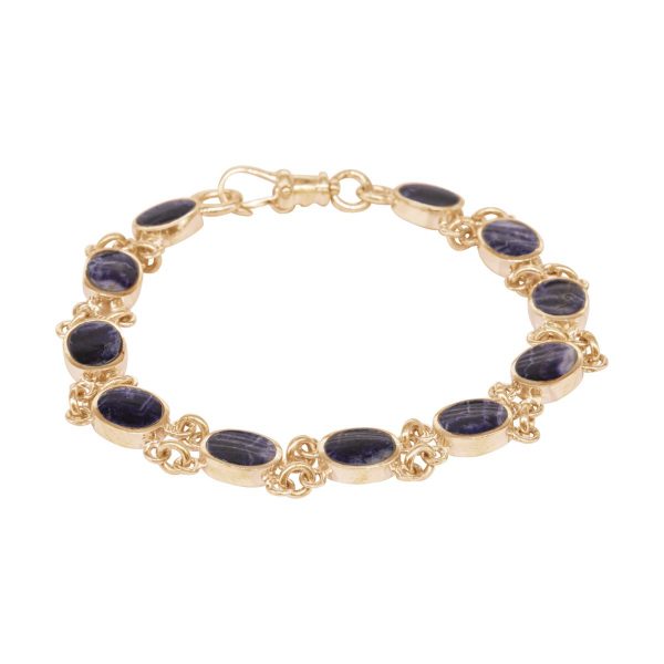 Yellow gold Blue John Bracelet