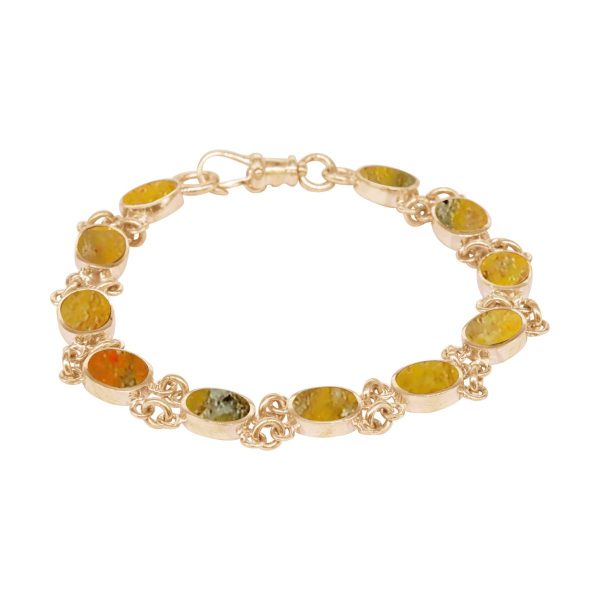 Yellow Gold Bumblebee Jasper Bracelet