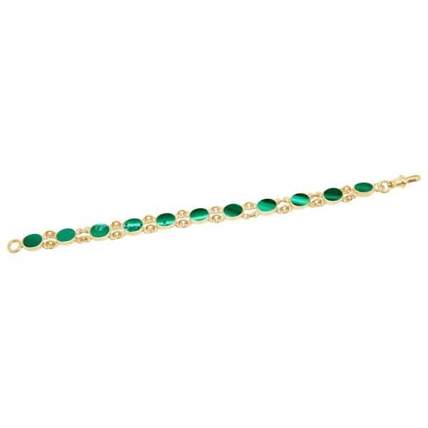 Yellow Gold Malachite Bracelet