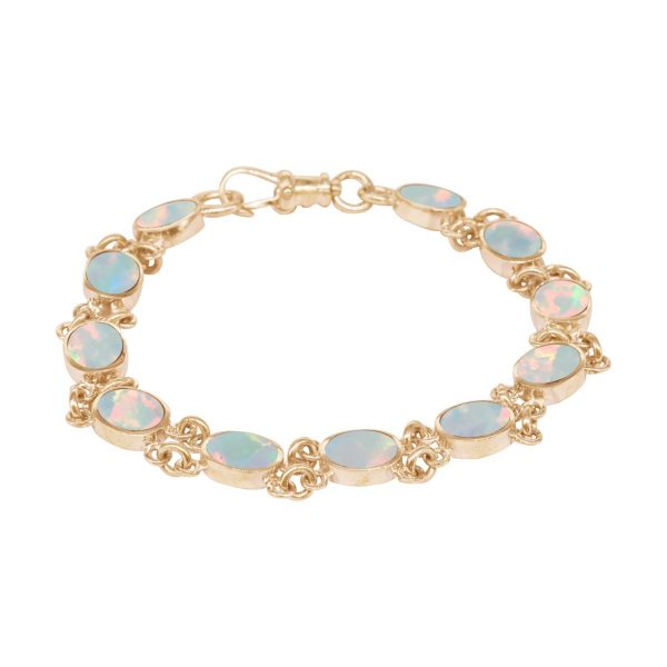 Yellow Gold Opalite Sun Ice Bracelet