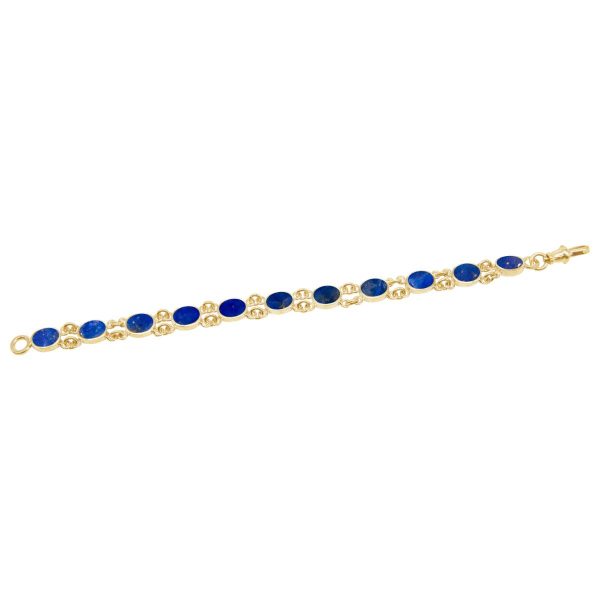 Yellow Gold Lapis Bracelet