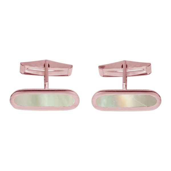 Rose Gold Mother of Pearl Cufflinks