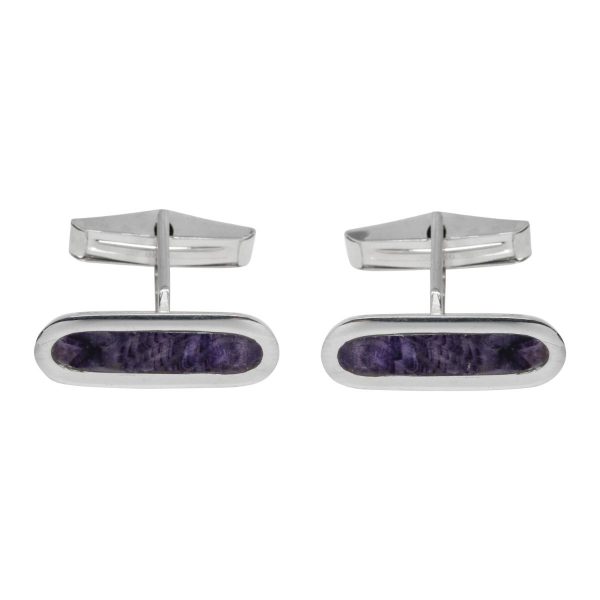 Silver Blue John Cufflinks