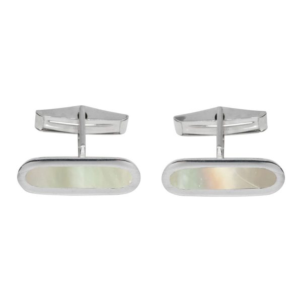 Silver Mother of Pearl Cufflinks