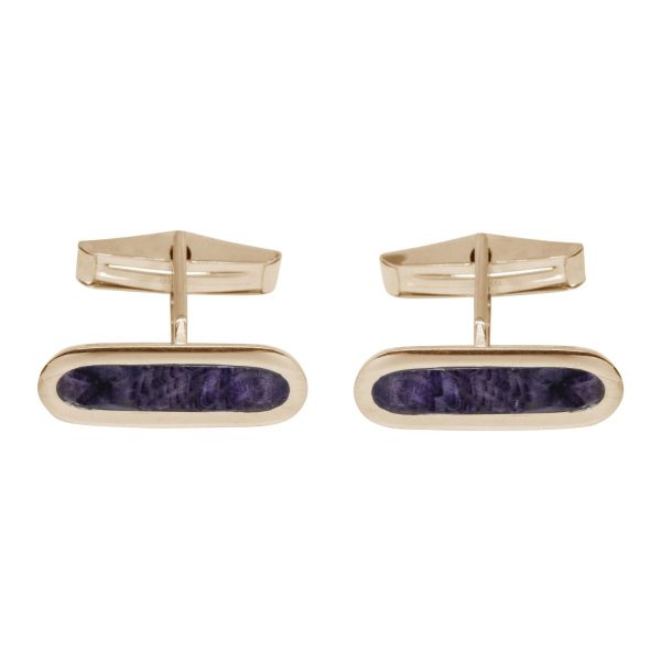 Yellow Gold Blue John Cufflinks