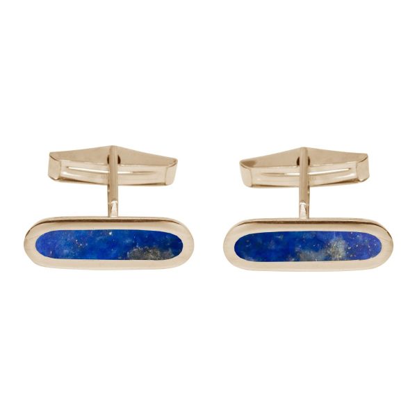 Yellow Gold Lapis Cufflinks