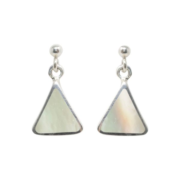 Silver Mother of Pearl Drop Earrings