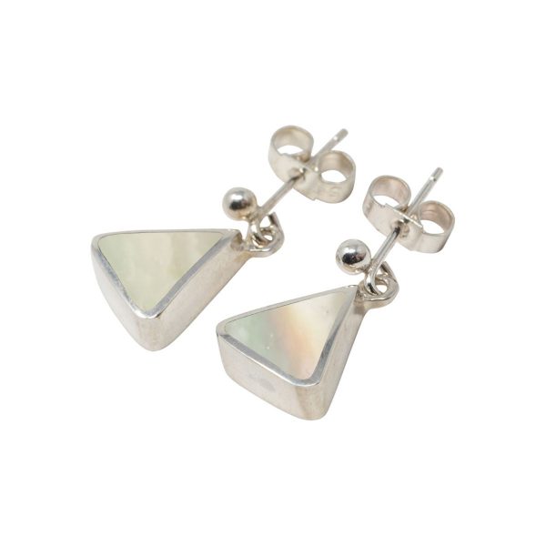 Silver Mother of Pearl Drop Earrings