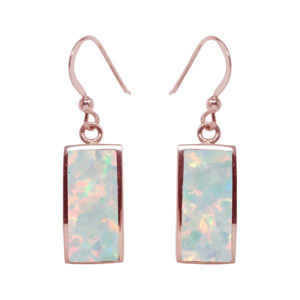 Rose Gold Opalite Sun Ice Drop Earrings