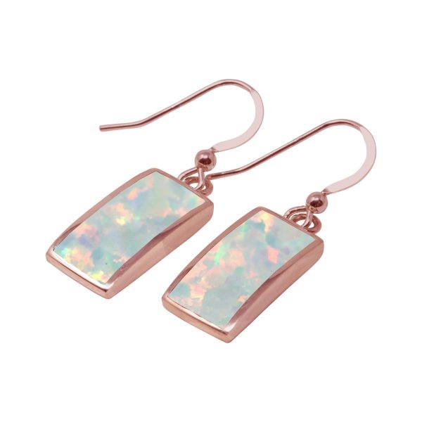 Rose Gold Opalite Sun Ice Drop Earrings