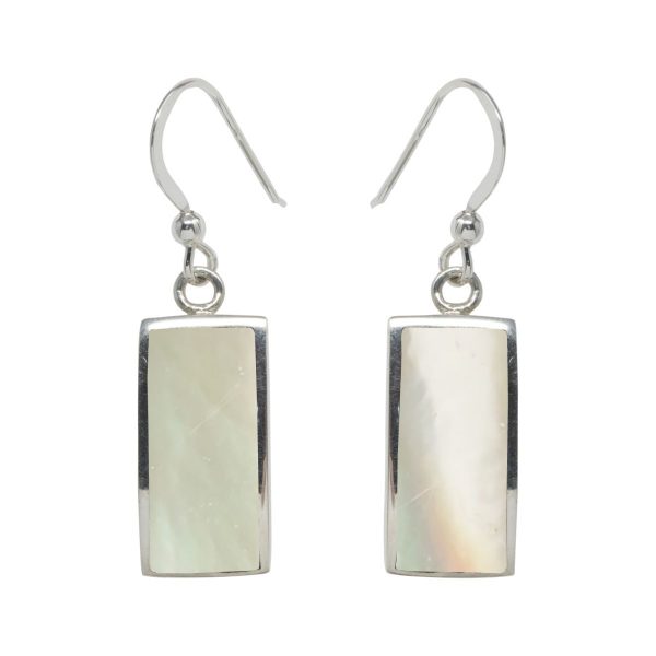 Silver Mother of Pearl Drop Earrings