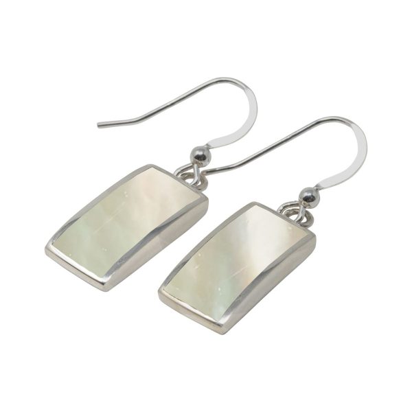 Silver Mother of Pearl Drop Earrings