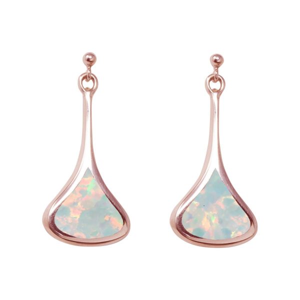 Rose Gold Opalite Sun Ice Drop Earrings