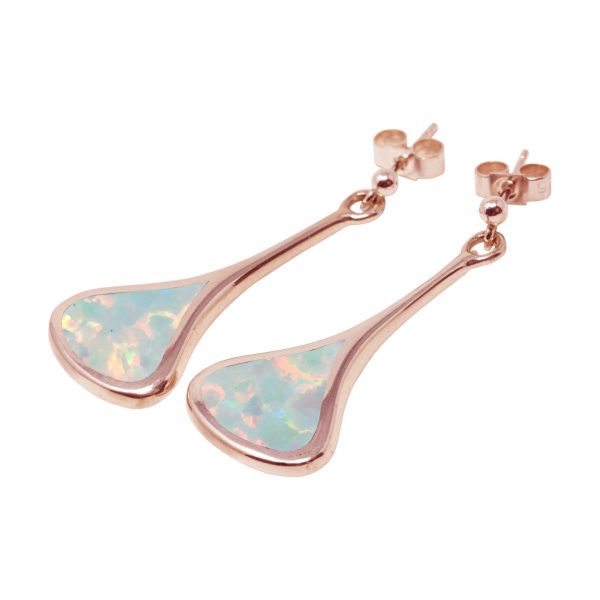 Rose Gold Opalite Sun Ice Drop Earrings