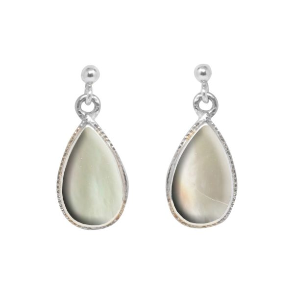 Silver Mother of Pearl Drop Earrings