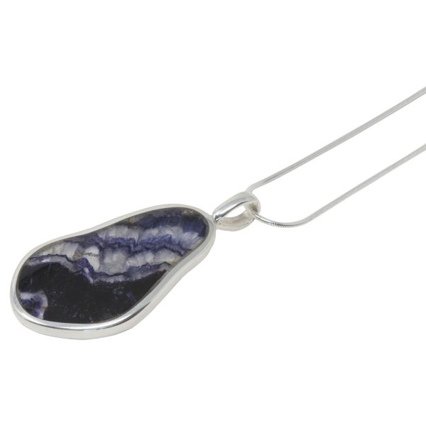 Silver Blue John Pendant