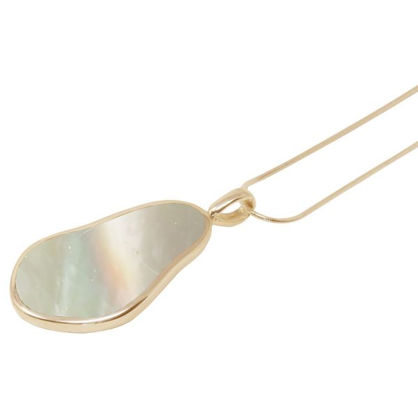 Yellow Gold Mother of Pearl Pendant