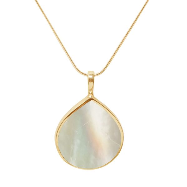 Yellow Gold Mother of Pearl Pendant