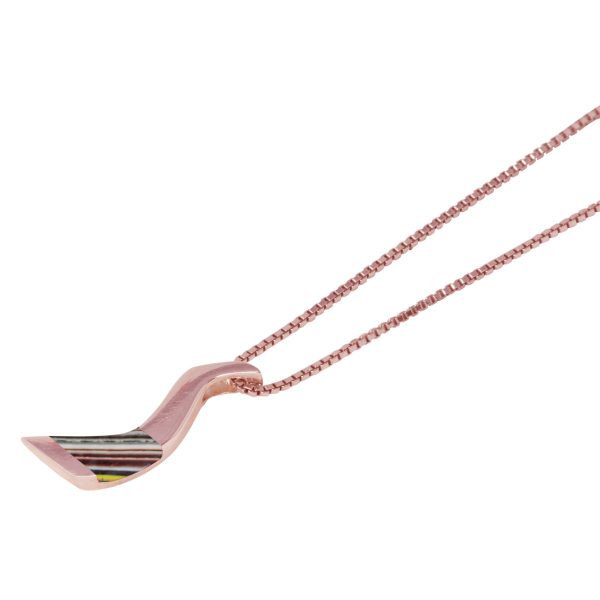 Rose Gold Fordite Pendant