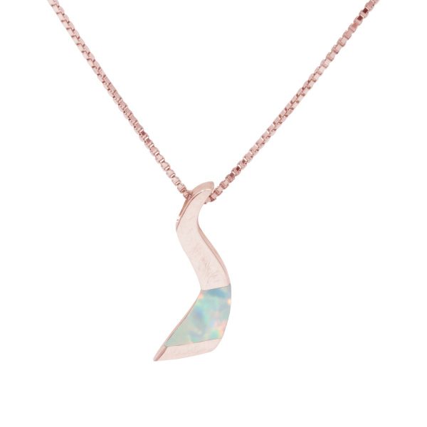 Rose Gold Opalite Sun Ice Pendant