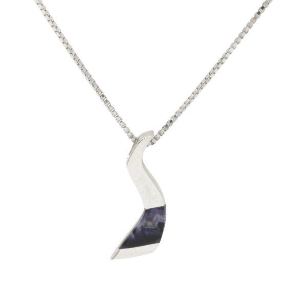 Silver Blue John Pendant