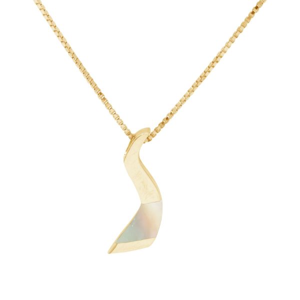 Yellow Gold Mother of Pearl Pendant