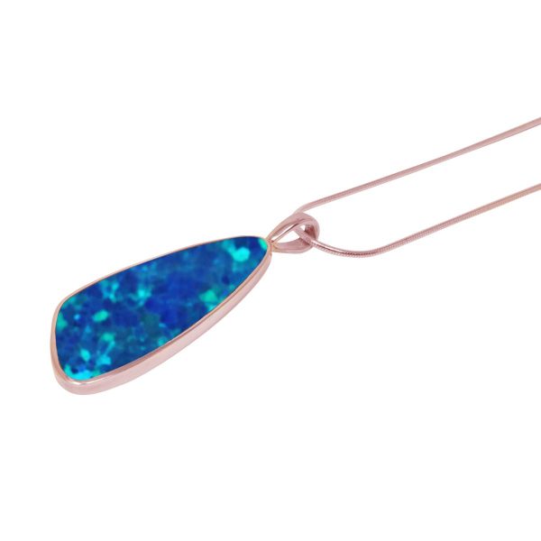 Rose Gold Opalite Cobalt Blue