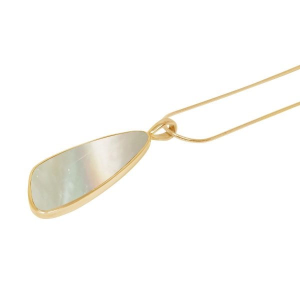 Yellow Gold Mother of Pearl Pendant