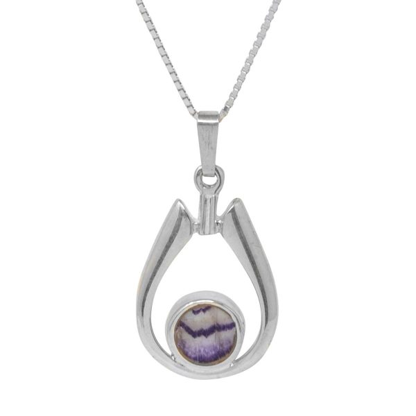 Silver Blue John Pendant