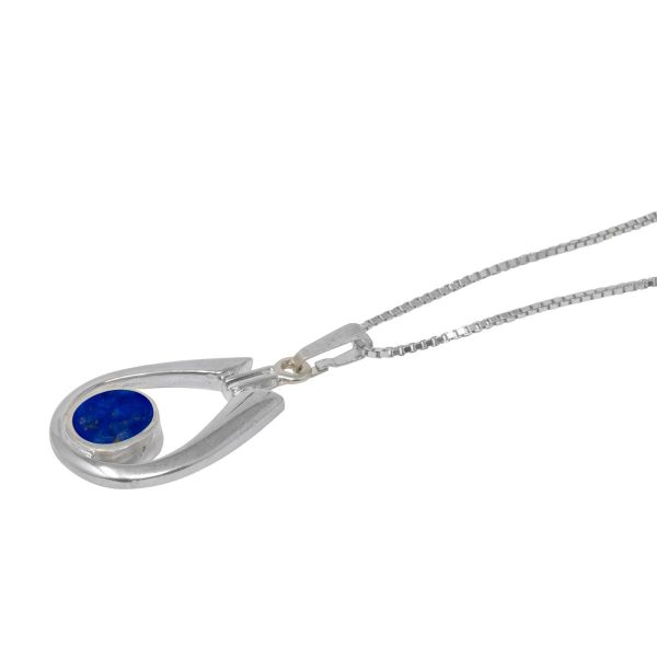 Silver Lapis Pendant