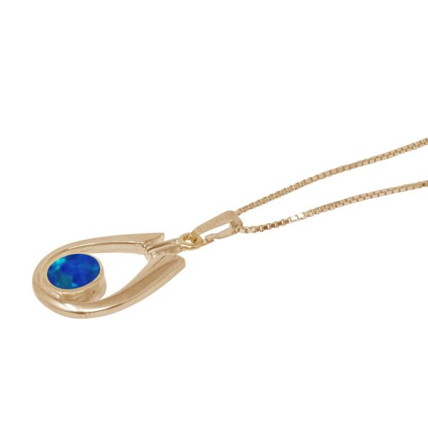 Yellow Gold Opalite Cobalt