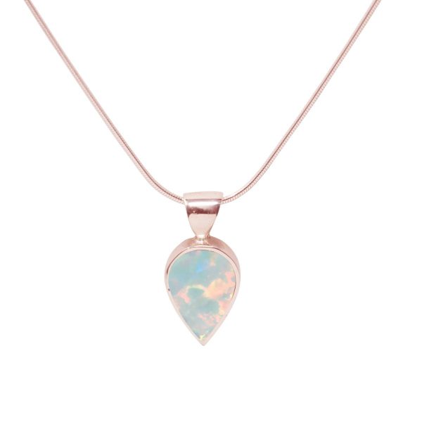 Rose Gold Opalite Sun Ice Pendant