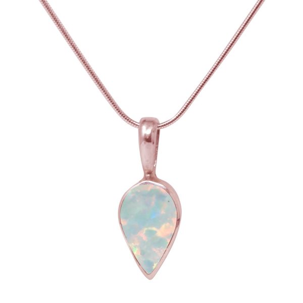 Rose Gold Opalite Sun Ice Pendant