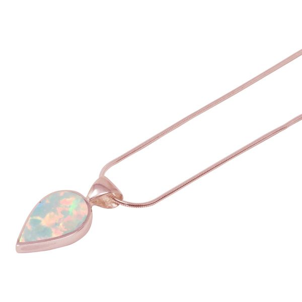 Rose Gold Opalite Sun Ice Pendant