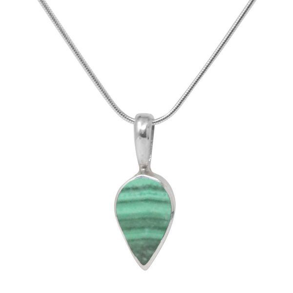 Silver Malachite Pendant