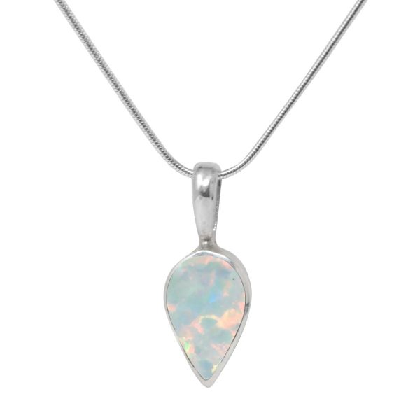 Silver Opalite Sun Ice Pendant