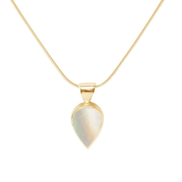 Yellow Gold Mother of Pearl Pendant