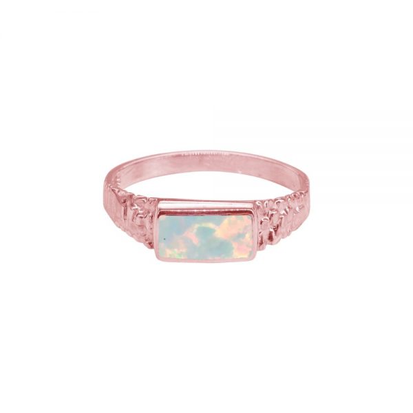 Rose Gold Opalite Sun Ice Ring