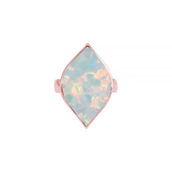 Rose Gold Opalite Sun Ice Ring