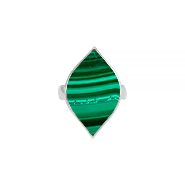 Silver Malachite Ring